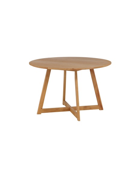 Runt matbord Yakidon, Ø120 cm, Brun