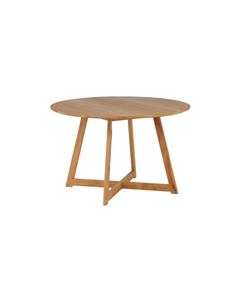 Runt matbord Yakidon, Ø120 cm, Brun