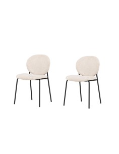 Matstol Vault, Beige/Svart 2