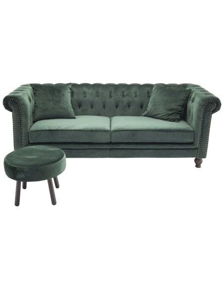 3-sitssoffa Velvet 3-Sits, Grön