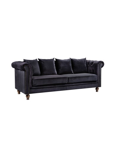 3-sitssoffa Velvet 3-Sits, Svart