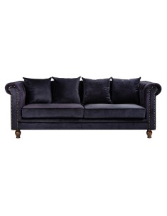 3-sitssoffa Velvet 3-Sits, Svart 2