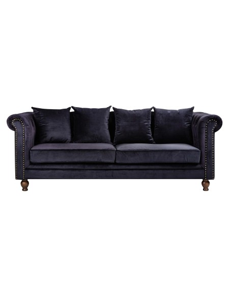 3-sitssoffa Velvet 3-Sits, Svart