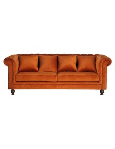 3-sitssoffa Velvet 3-Sits, Rusty Orange