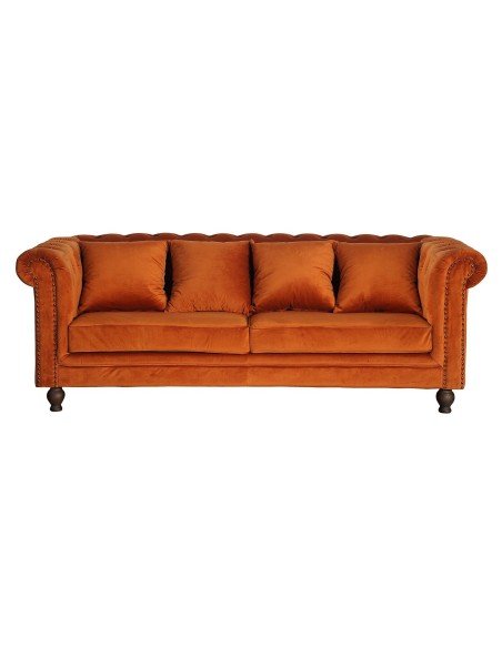 3-sitssoffa Velvet 3-Sits, Rusty Orange
