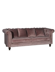 3-sitssoffa Velvet 3-Sits, Pink 2