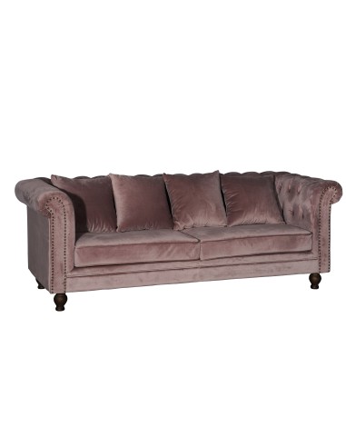3-sitssoffa Velvet 3-Sits, Pink