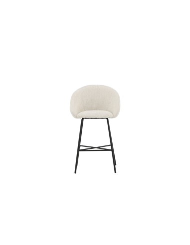 Barstol Velvet, Vit/Svart