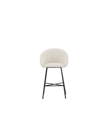 Barstol Velvet, Vit/Svart