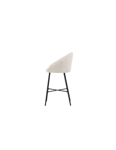 Barstol Velvet, Vit/Svart