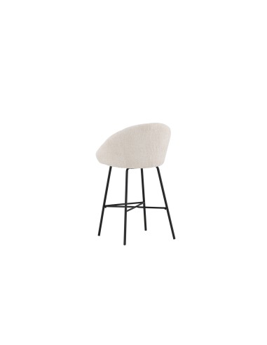 Barstol Velvet, Vit/Svart