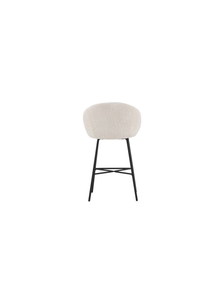 Barstol Velvet, Vit/Svart