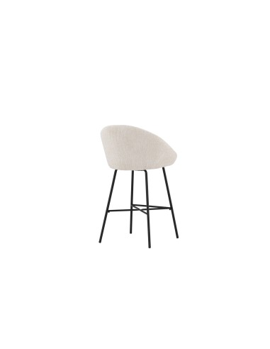 Barstol Velvet, Vit/Svart
