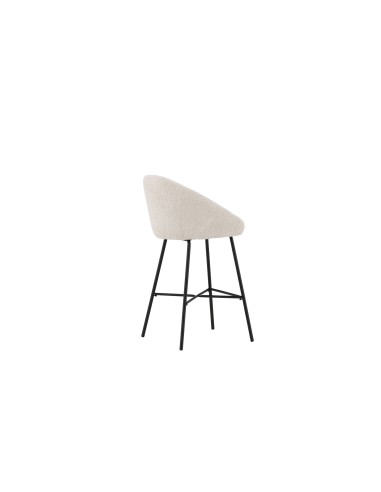 Barstol Velvet, Vit/Svart