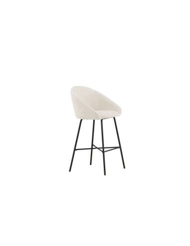 Barstol Velvet, Vit/Svart