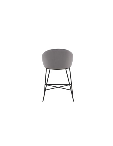 Barstol Velvet, Mörkgrå/Svart