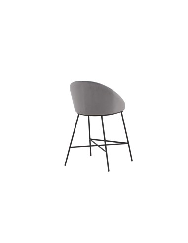 Barstol Velvet, Mörkgrå/Svart