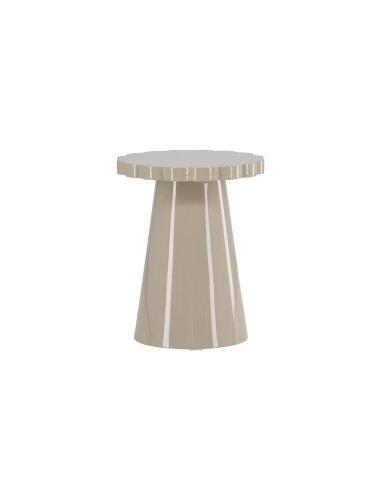 Runt sidobord Krull sidobord, Ø45 cm, Beige