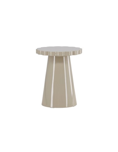 Runt sidobord Krull sidobord, Ø45 cm, Beige