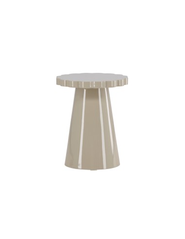 Runt sidobord Krull sidobord, Ø45 cm, Beige