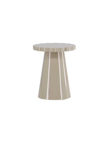 Runt sidobord Krull sidobord, Ø45 cm, Beige