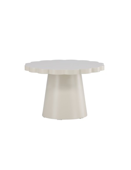 Runt soffbord Krull soffbord, Ø70 cm, Beige