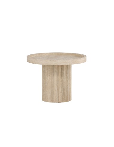 Runt sidobord Krille sidobord, Ø60 cm, Beige