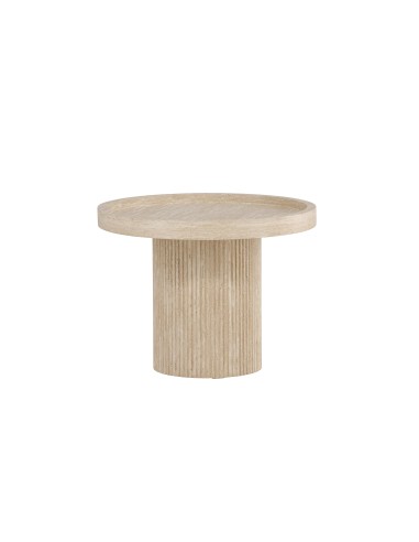 Runt sidobord Krille sidobord, Ø60 cm, Beige
