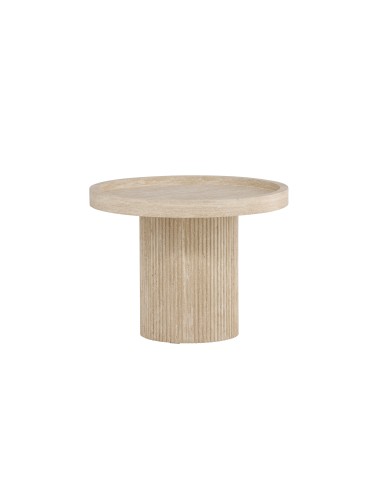 Runt sidobord Krille sidobord, Ø60 cm, Beige