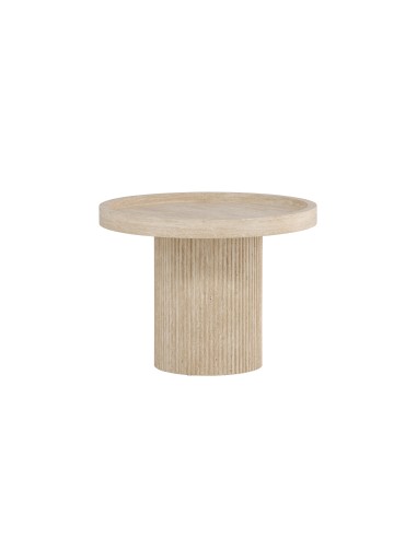 Runt sidobord Krille sidobord, Ø60 cm, Beige