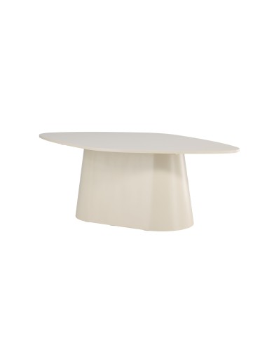 Ovalt matbord Diamond, 210 × 110 cm, Beige