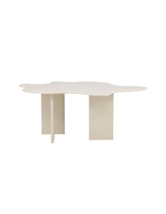 Ovalt matbord Flower, 190 × 123 cm, Beige