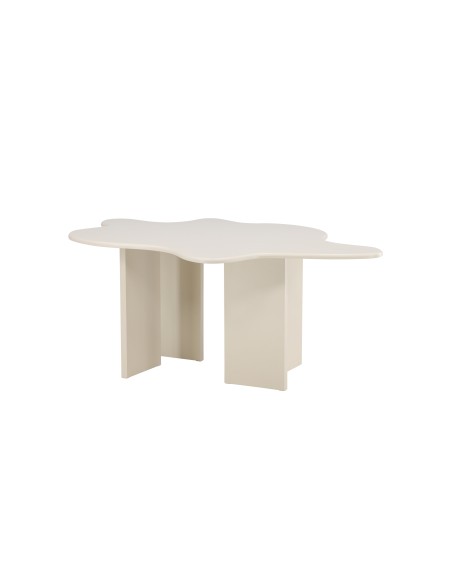 Ovalt matbord Flower, 190 × 123 cm, Beige