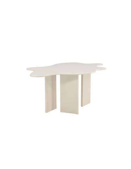 Ovalt matbord Flower, 190 × 123 cm, Beige