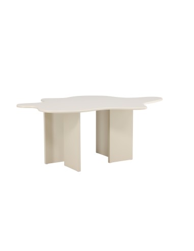 Ovalt matbord Flower, 190 × 123 cm, Beige