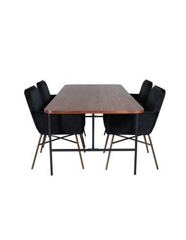 Matgrupp Uno med stolarna Petra