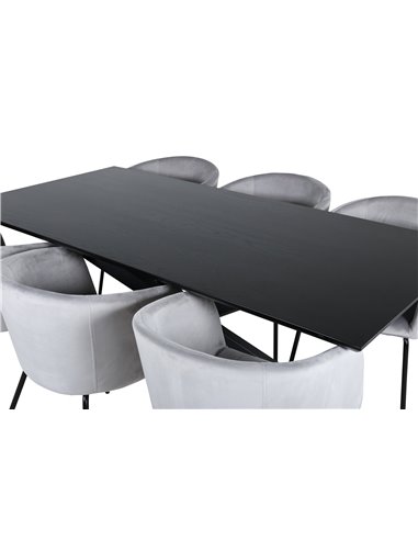 Matgrupp Piazza med stolarna Berit