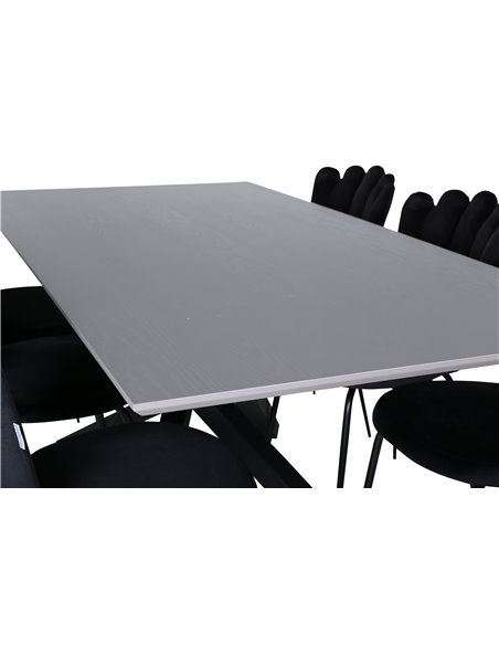 Matgrupp Piazza med Limhamn matstolar, 180 × 90 cm