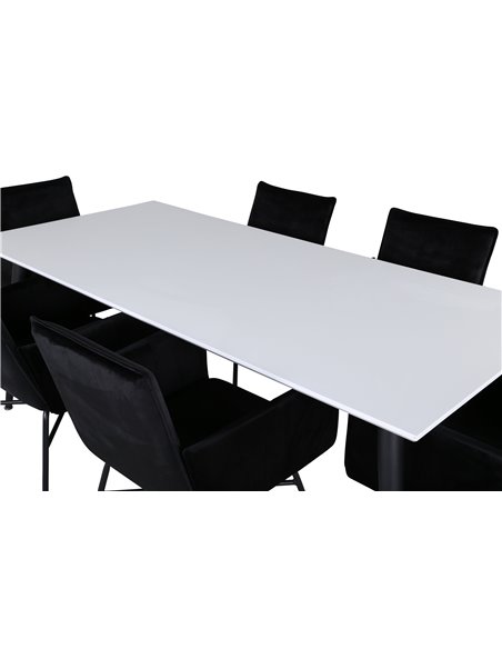 Matgrupp Jimmy med Petra matstolar, 195 × 90 cm