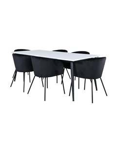Matgrupp Jimmy med Berit matstolar, 195 × 90 cm