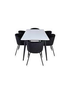 Matgrupp Jimmy med Berit matstolar, 195 × 90 cm 2