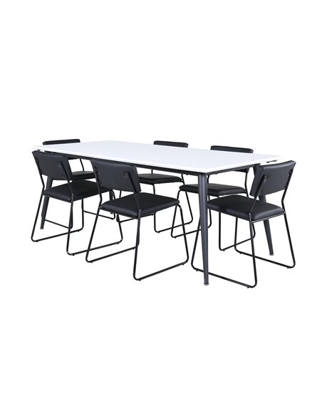 Matgrupp Jimmy med Kenth matstolar, 195 × 90 cm