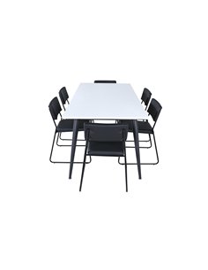 Matgrupp Jimmy med Kenth matstolar, 195 × 90 cm 2