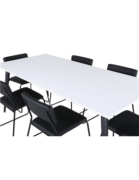 Matgrupp Jimmy med Kenth matstolar, 195 × 90 cm