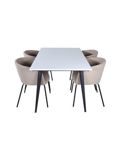 Matgrupp Jimmy med Berit matstolar, 150 × 90 cm 2