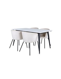 Matgrupp Jimmy med Berit matstolar, 150 × 90 cm