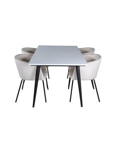 Matgrupp Jimmy med Berit matstolar, 150 × 90 cm 2