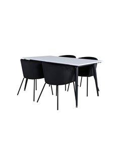 Matgrupp Jimmy med Berit matstolar, 150 × 90 cm