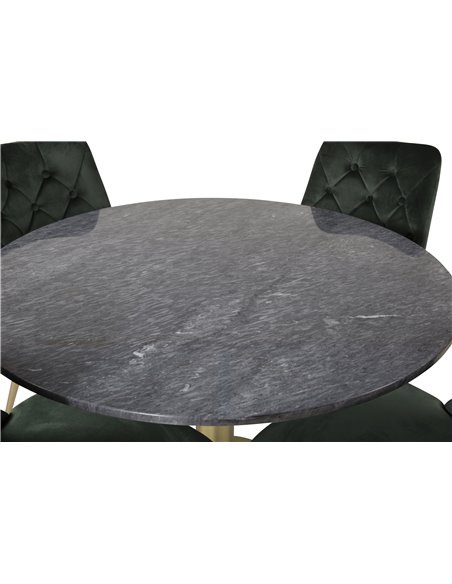 Matgrupp Estelle med Velvet Deluxe matstolar