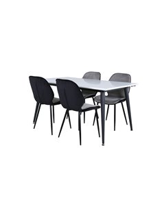 Matgrupp Jimmy med Emma matstolar, 150 × 90 cm